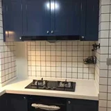 Туалетная плитка с северной нординой черно -белая кухня для ванной комнаты и настенная плитка для ванной плитки девять дворцов сетка