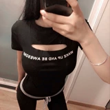 Летняя приталенная футболка с коротким рукавом, коллекция 2021