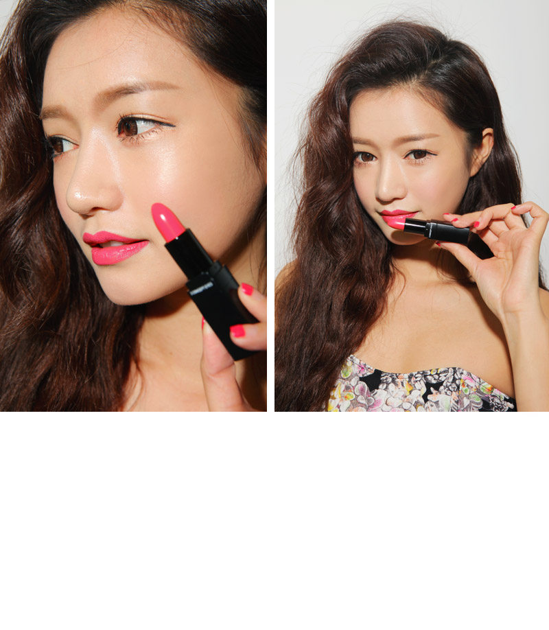 韩国stylenanda 荧光粉色口红#408chuchu