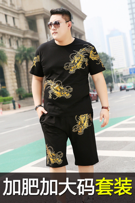 Mùa hè kích thước lớn nam ngắn tay t-shirt phù hợp với lòng từ bi của nam giới nửa tay lỏng cộng với phân bón XL chất béo chất béo 佬 t 桖 Cực lớn