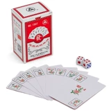 Водонепроницаемая карта Mahjong Пластиковые карты покер Три мини -портативная бумага Mahjong Cards Отправить 2 поза