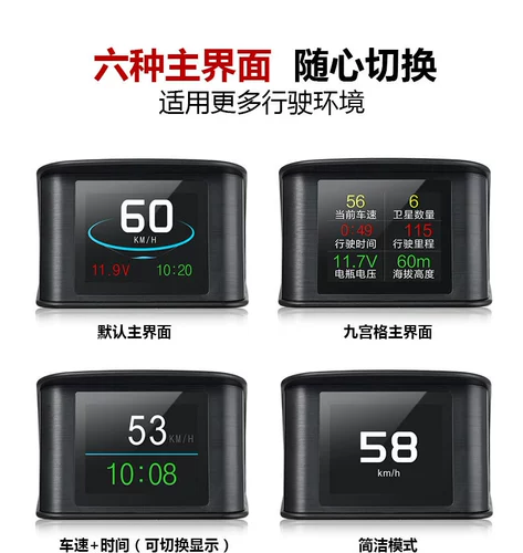 Автомобильная скорость GPS Спутниковые часы высота автомобиля Электронный пакет сопутствующей пакет HUD Expo armer alferm Unlimited Model