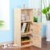 Trẻ em rắn tủ sách gỗ gỗ thông tủ sách miễn phí tủ lưu trữ kết hợp tủ khóa đơn giản tủ sách tủ sách con với cửa ra vào - Buồng