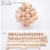 Kong Ming khóa sáu món quà hộp đồ chơi người lớn thông minh Lu Ban khóa câu đố giải pháp mở khóa bằng gỗ nhẫn đồ chơi người lớn bán đồ chơi rubik Đồ chơi IQ