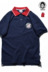 Giải phóng mặt bằng đặc biệt! Tide thương hiệu thêu logo màu sắc phù hợp với áo polo retro tay áo ngắn Nhật Bản Áo thun mùa hè t shirt golf Polo