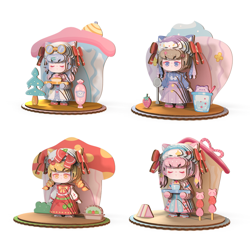 3D立体拼图益智玩具玩不凡元气少女详情图5