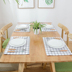 Zakka phong cách Nhật Bản đơn giản nhà đôi không thấm nước placemat bảng mat bảng cotton linen nghệ thuật marble art coaster Khăn trải bàn