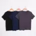 Phương thức Nam Đồ Ngủ Tops Mùa Hè Mỏng Lỏng Kích Thước Lớn Ngắn Tay Áo T-Shirt Nhà Mặc Tops Cotton bộ đồ thu đông Pyjama