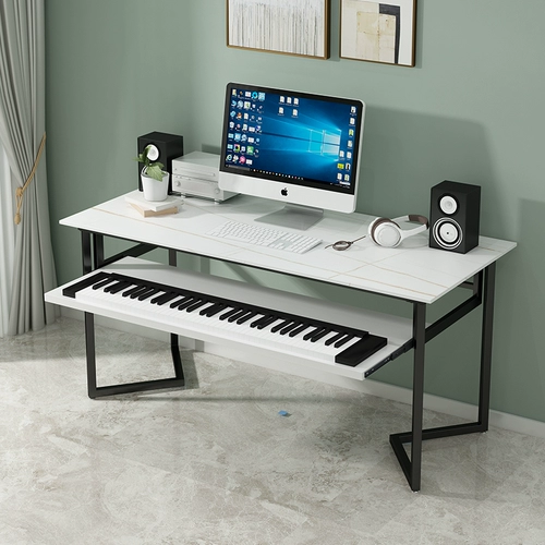 Музыкальный рабочий ноутбук, синтезатор, клавиатура