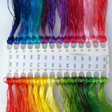 Шелковые нитки ручной работы, 28 цветов, европейский стиль, с вышивкой, тонкое плетение