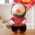 Búp bê lợn lao động đồ chơi sang trọng cặp vợ chồng một cặp búp bê A Bao Geshan xấu xí dễ thương búp bê vải lưới màu đỏ lợn - Đồ chơi mềm