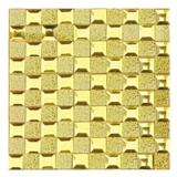Стеклянная самоклеющаяся трехмерная мозаика на стену, золото и серебро