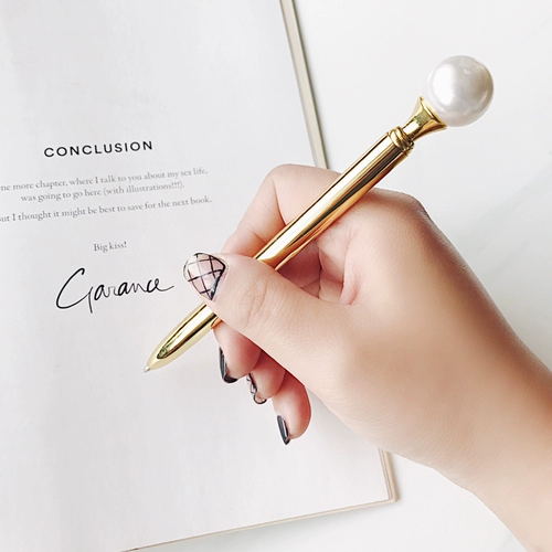 Корея супер красавица Жемчужная ручка королева королева ручка металлическая ручка Студенческие подарки круглые шариковые ручки содержит основную ручку ручки