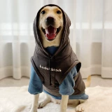 Pet Spring и осенняя одежда прилив бренд -капюшон, чтобы предотвратить размер волос, собака лабрадор золотисто -ретривер Аляска Одежда