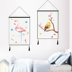 Tùy chỉnh Bắc Âu trang trí tấm thảm ins nền tường treo mét hộp bìa vải cotton linen art tranh tấm thảm thảm decor Tapestry