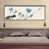Trung quốc phong cách lotus tấm thảm tấm thảm trang trí tường tranh đơn giản phòng ngủ nền giường vải treo vải vải sơn