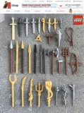 Lego, конструктор, деревянный человек, минифигурки, оружие, мелкие частицы