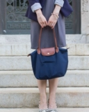 Longchamp Exquisite Classic Long -Handle Nylon рюкзак