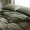 Mới gần mềm đan bông màu rắn bông denim Fitted Tianzhu giường bông màu vải quilt caramel - Bộ đồ giường bốn mảnh