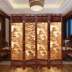 Tùy chỉnh 
            lá vàng Trung Quốc rắn gỗ màn hình văn phòng phòng khách phân vùng khách sạn sông Qingming Cảnh màn hình gấp di động hai mặt cnc vách ngăn 