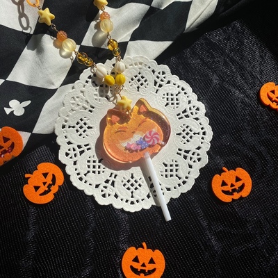 taobao agent Genuine design plastic necklace, keychain, halloween, Lolita style