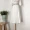 2019 Xia Wenyi váy cotton và vải lanh xếp li cổ điển màu rắn eo cao váy dài váy nữ kích thước lớn Một từ váy lớn - Váy