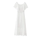 Amii tối giản tươi mát bên bờ biển kỳ nghỉ 2019 hè mới lệch eo thêu váy cotton rỗng - Sản phẩm HOT váy thiết kế đẹp Sản phẩm HOT