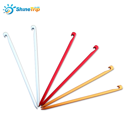 Ультра -светлый ультра -хард жесткий четырехкратный квадратный квадратный квадратный гвоздь палатка ногтя алюминиевый сплав.