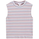 Màu sắc 2019 xuân mới phiên bản Hàn Quốc của cơ thể nữ sọc mỏng không tay cổ tròn đan áo vest hàng đầu - Áo ba lỗ