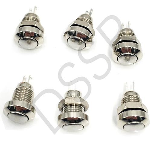 Круглая кнопка, водонепроницаемый короткий переключатель с подсветкой, 8mm, 10mm