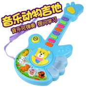 Đa chức năng nút phim hoạt hình âm nhạc guitar bé bàn phím early education puzzle nhạc cụ đồ chơi trẻ em 0-1-3 tuổi
