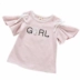 Cô gái ngắn tay T-Shirt 2018 mùa hè mới trẻ em nhỏ của bé cotton Hàn Quốc phiên bản của off-the-vai bay tay áo sọc tops