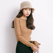 2019 Thu mới Áo len nữ cổ tròn của Hàn Quốc Áo len cao cổ - Vòng cổ áo len
