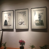 Su Bian Xiangshu Кантонский вышитый вышитый вышитый китайский декоративная живопись готовая книга в Китае чай yun Craft Образцы дизайнерская настройка виллы