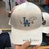 Hàn quốc MLB quầy 18 mới cubs stars satin ribbon mũ bóng chày cap xanh bạc trắng gậy bóng chày giá sỉ Bóng chày