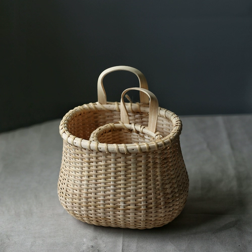 Сельский стиль ручной работы ручной корзины для ротанга, сельская корзина для хранения коробка Zakka Grocery n ‘7