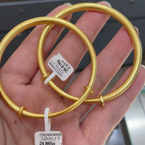 Древнее французское золото чистое золото 999 Foot Golden Plain Solid Hollow Bracelet Bracelets и Lap The Lop Mast Slowing Bracelet индивидуально европейское пианино