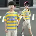 Bộ đồ mùa hè cho bé trai 2020 mới hai mảnh lớn ngắn tay trẻ em quần short cotton mùa hè học sinh xu hướng phong cách Hàn Quốc - Phù hợp với trẻ em Phù hợp với trẻ em