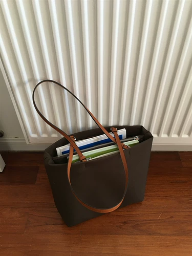 Групный зерновой нейлон Оксфорд с кожаной сумкой из одной плечевой тота