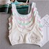 Thiếu niên thời kỳ phát triển đồ lót cotton cô gái bông vest đồ lót học sinh tiểu học và trung học không có vòng thép thể thao áo ngực thoi trang cong so Áo ngực không dây