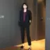 [Hàn Quốc đích thực] Phụ nữ áo khoác hoang dã đôi màu đơn giản mới đôi của G2240 - Business Suit Business Suit