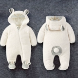 蓓莱乐 Детская одежда для выхода на улицу, куртка, детский комплект, флисовый пуховик для новорожденных, увеличенная толщина