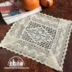 Bông rỗng giả crochet vườn vải khăn trải bàn bàn cà phê khăn trải bàn khăn che placemat cạnh giường vải đồ dùng pad