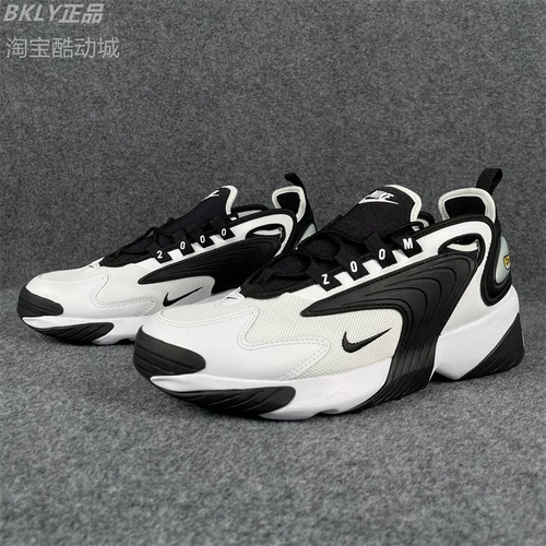 Nike Nike Men Zoom 2K Черно -белая панда шокирующая Deathing Roddy Rrote Shoes AO0269 AO0354