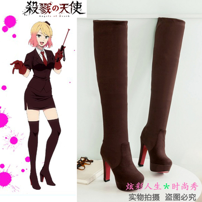 taobao agent Black high boots high heels, cosplay