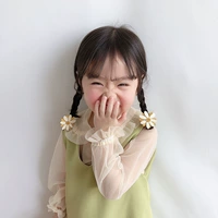 Детский свежий аксессуар для волос, детская резинка для волос в форме цветка, в корейском стиле