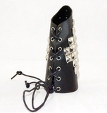 Браслет, напульсники, европейский стиль, в стиле панк, из натуральной кожи