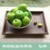 Khay trà hình chữ nhật Gỗ óc chó đen tự nhiên Phong cách Nhật Bản rắn gỗ Đĩa nước chén vuông Tấm trà lớn khay trà đặt trái cây - Tấm Tấm