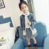 Phiên bản Hàn Quốc của các mẫu mùa xuân và mùa thu của cô gái áo khoác denim nữ Áo khoác trẻ em hoang dã cho trẻ em - Áo khoác