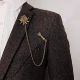 ghim cài áo vest nam Chanel Phù hợp với nam giới trâm cài châu Âu, Mỹ, Nhật Bản và Hàn Quốc dây chuyền dài phù hợp với pin vest khóa pin huy hiệu dây chuyền trang trí nam thời trang cài áo vest